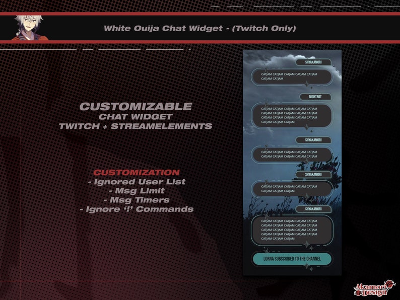 Starry Celestial Chat Widget With Alerts | Blue / Teal Glow Custom ...