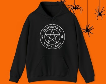 Witchy Vibes Protected by Witchcraft Pentacle Pentagram hoodie Mama Witch Babe Magic Magick Wicca Occult Halloween Spooky hoodie