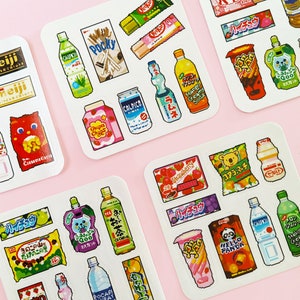 Asian Snacks Sticker Sheets