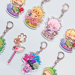 Various Anime Acrylic Charms