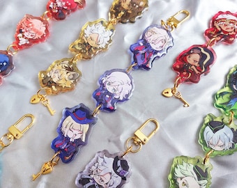 Verdrehte Wunderland Verbindungsanhänger Charms Keychain