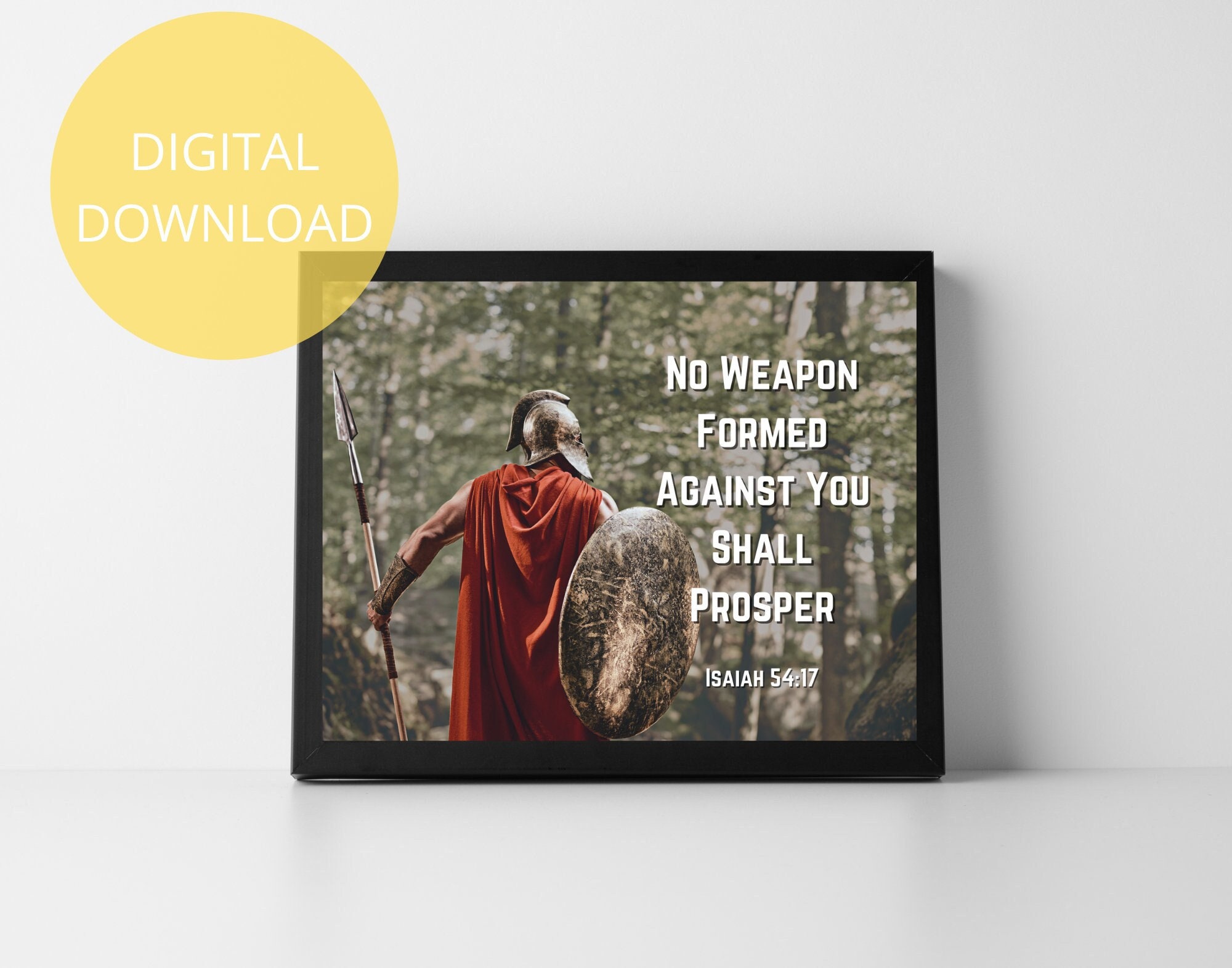 No Weapon Formed Against You Shall Prosper Isaiah 54 17 - Etsy