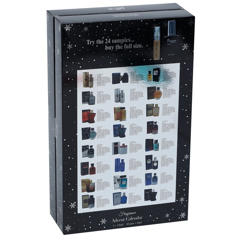 Perfume Christmas Advent Calendar For Men Black By Saffron Etsy Perfume Christmas Advent Calendar For Men Black By Saffron Etsy
