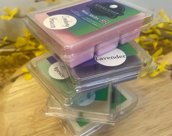 Soy & Coconut Wax Melts | Hand Poured Natural Wax Tarts | Long-Lasting Fragrance | Home Scented Wax Cubes | Handmade Gift