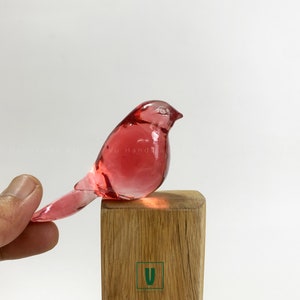 Transparent Birds Statue 2.4&quot; Sculpture Art Decor | Epoxy Resin Art