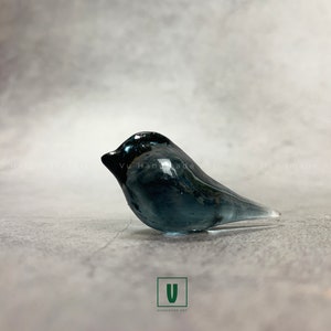 Unique Small Bird Sitting Figurine | Minimalist Midcentury Modern Decor Sculpture | Miniature Bird Decoration