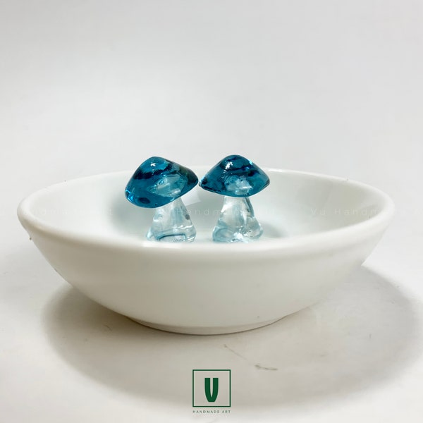 Handcrafted Custom Mushroom Earring Dish Holder, More Colours Mushroom | Gift for mom, Gifts for her