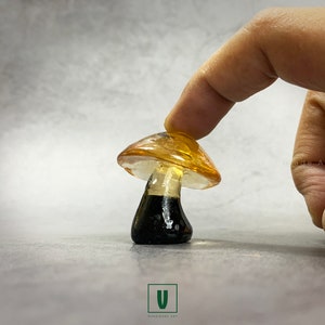 Handmade Resin Mushroom Ornament: Cottagecore Sculpture Art