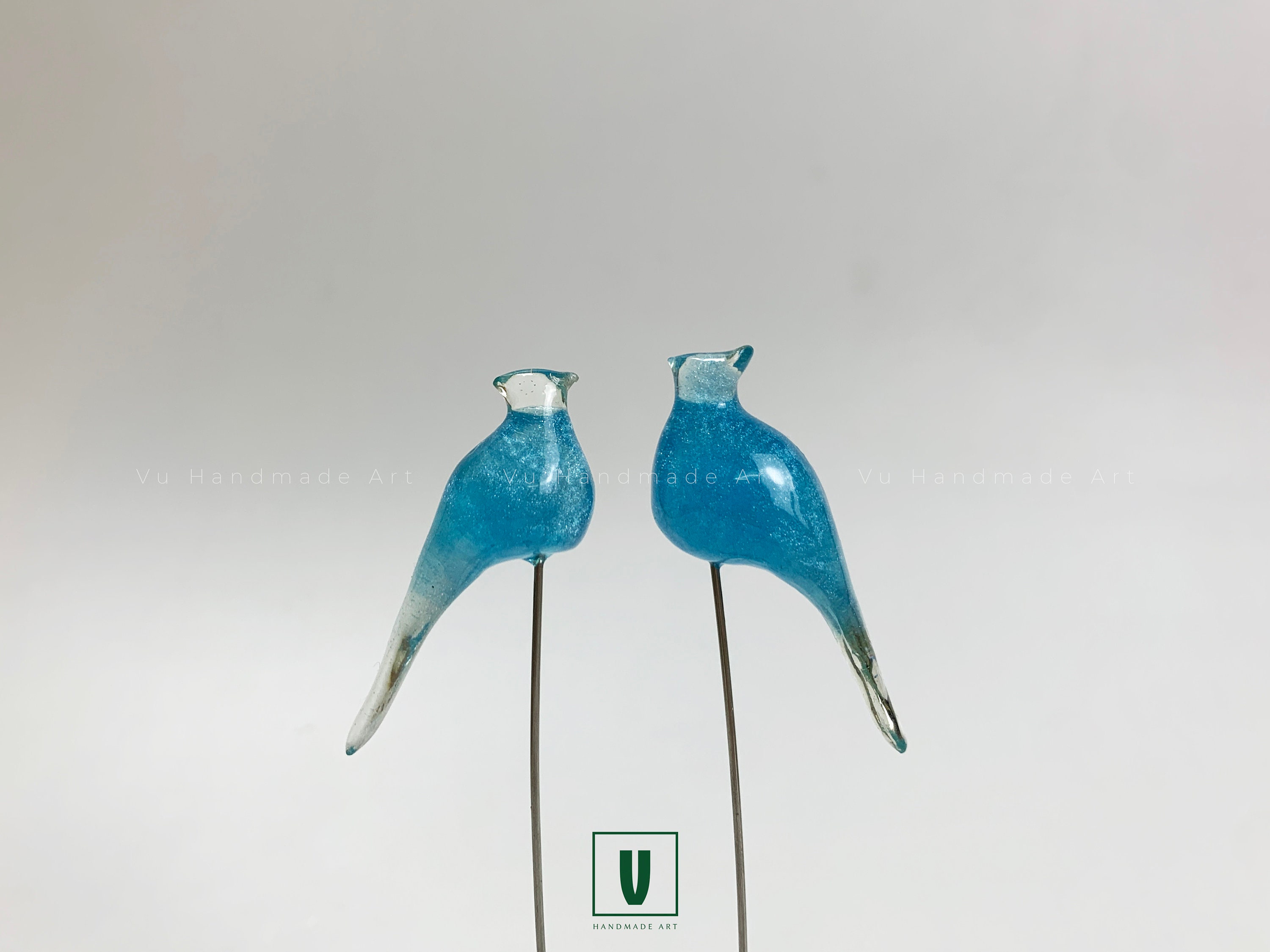 Small Bird Plant Stake, Red Bird, Blue Bird, Yellow Bird