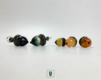 Handmade Acorn Ornament: Crystal Epoxy Resin, Custom Colors