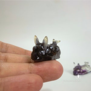 Adopt a Tiny &#39;Rough&#39; Nudibranch Royalty | Handcrafted Epoxy Resin Sea Slug Figurine, Marine Mini Decor, Diver Gift