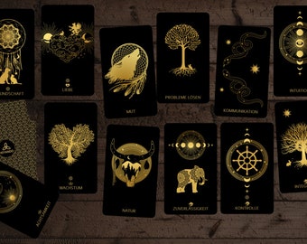 The KEYANDO Coaching and playing cards available in German and English (can be used for TAROT)