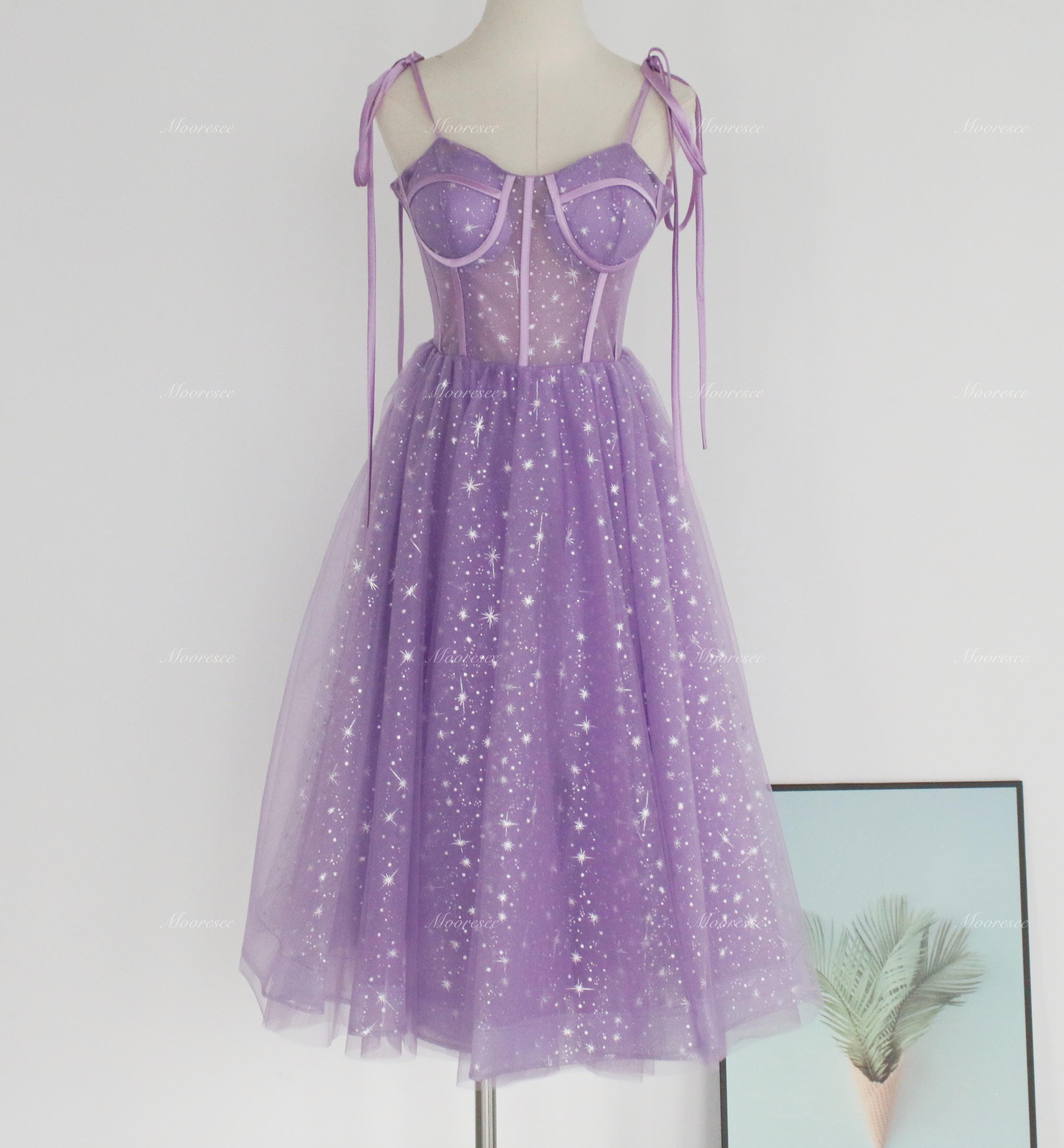 blue dress for baby girl Purple Lace Beaded Mermaid V-neck Off The Shoulder Bridesmaid Dresses –  alinanova main image 0