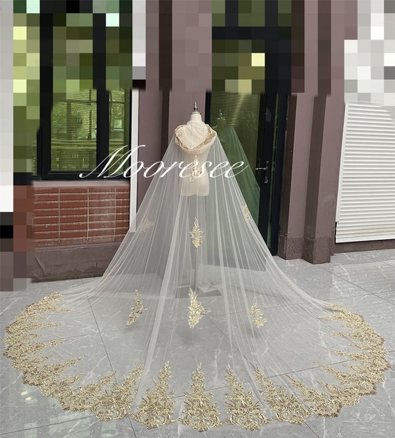 Champagne top wedding cape