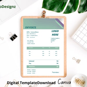 Digital Invoice Template