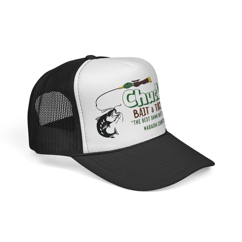 Chucks Bait Shop Hat, Vintage Fishing Trucker Cap, Lake Life Hat, Gift for Dad, Fisherman Gift, Retro Outdoor Hat, Grumpy Old Men Inspired image 18