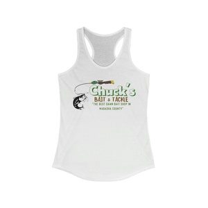 Damen Ideal Racerback Tank Top Grumpy Old Men Film Chuck's Bait Shop Shirt