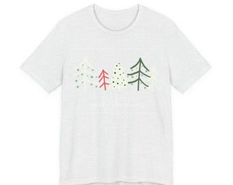 Merry Christmas Variety Sketched Christmas Tree T-Shirt