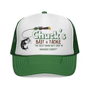 Chucks Bait Shop Hat, Vintage Fishing Trucker Cap, Lake Life Hat, Gift for Dad, Fisherman Gift, Retro Outdoor Hat, Grumpy Old Men Inspired image 9