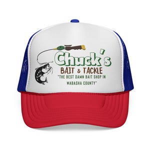 Chucks Bait Shop Hat, Vintage Fishing Trucker Cap, Lake Life Hat, Gift for Dad, Fisherman Gift, Retro Outdoor Hat, Grumpy Old Men Inspired image 8