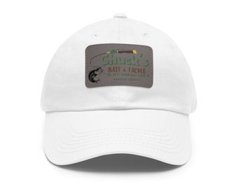 Grumpy Old Men Movie Chucks Bait Shop Dad Hat with Leather Patch Minnesota Midwest Quotes Baseball Cap