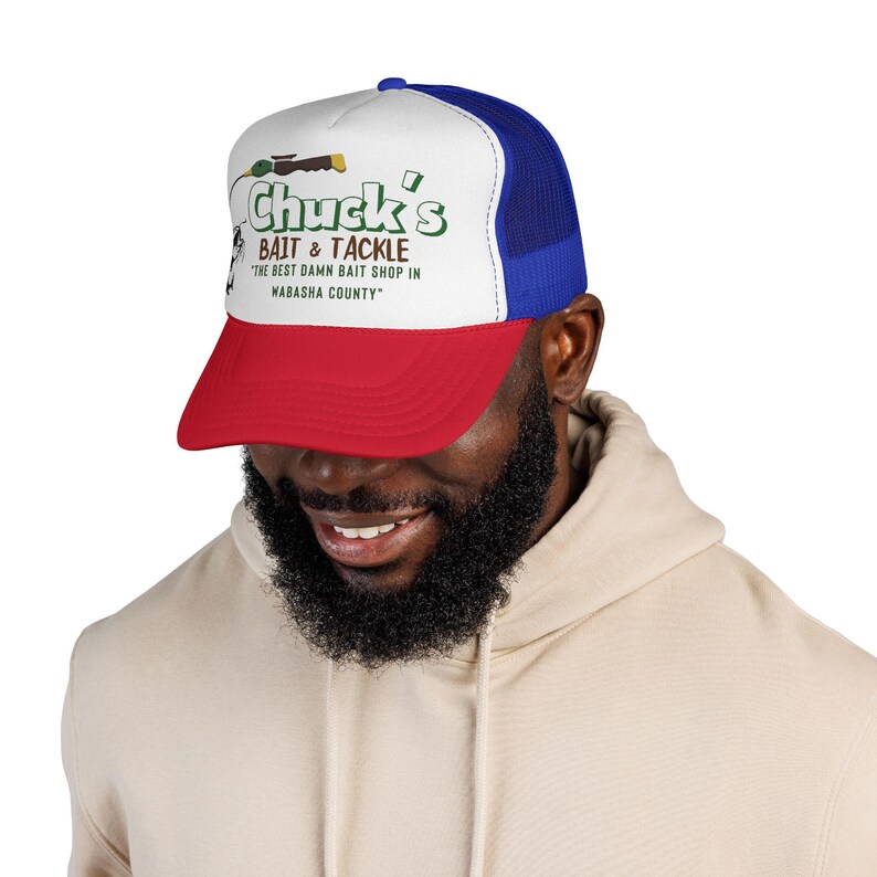 Chucks Bait Shop Hat, Vintage Fishing Trucker Cap, Lake Life Hat, Gift for Dad, Fisherman Gift, Retro Outdoor Hat, Grumpy Old Men Inspired image 15