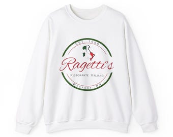 Unisex Heavy Blend™ Crewneck Sweatshirt Grumpier Old Men Movie Ragettis Italian Restaurant Logo Sweater