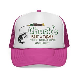 Chucks Bait Shop Hat, Vintage Fishing Trucker Cap, Lake Life Hat, Gift for Dad, Fisherman Gift, Retro Outdoor Hat, Grumpy Old Men Inspired image 10