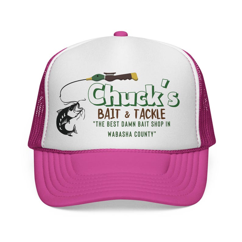 Chucks Bait Shop Hat, Vintage Fishing Trucker Cap, Lake Life Hat, Gift for Dad, Fisherman Gift, Retro Outdoor Hat, Grumpy Old Men Inspired image 10