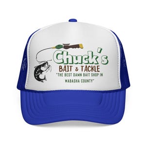 Chucks Bait Shop Hat, Vintage Fishing Trucker Cap, Lake Life Hat, Gift for Dad, Fisherman Gift, Retro Outdoor Hat, Grumpy Old Men Inspired image 7