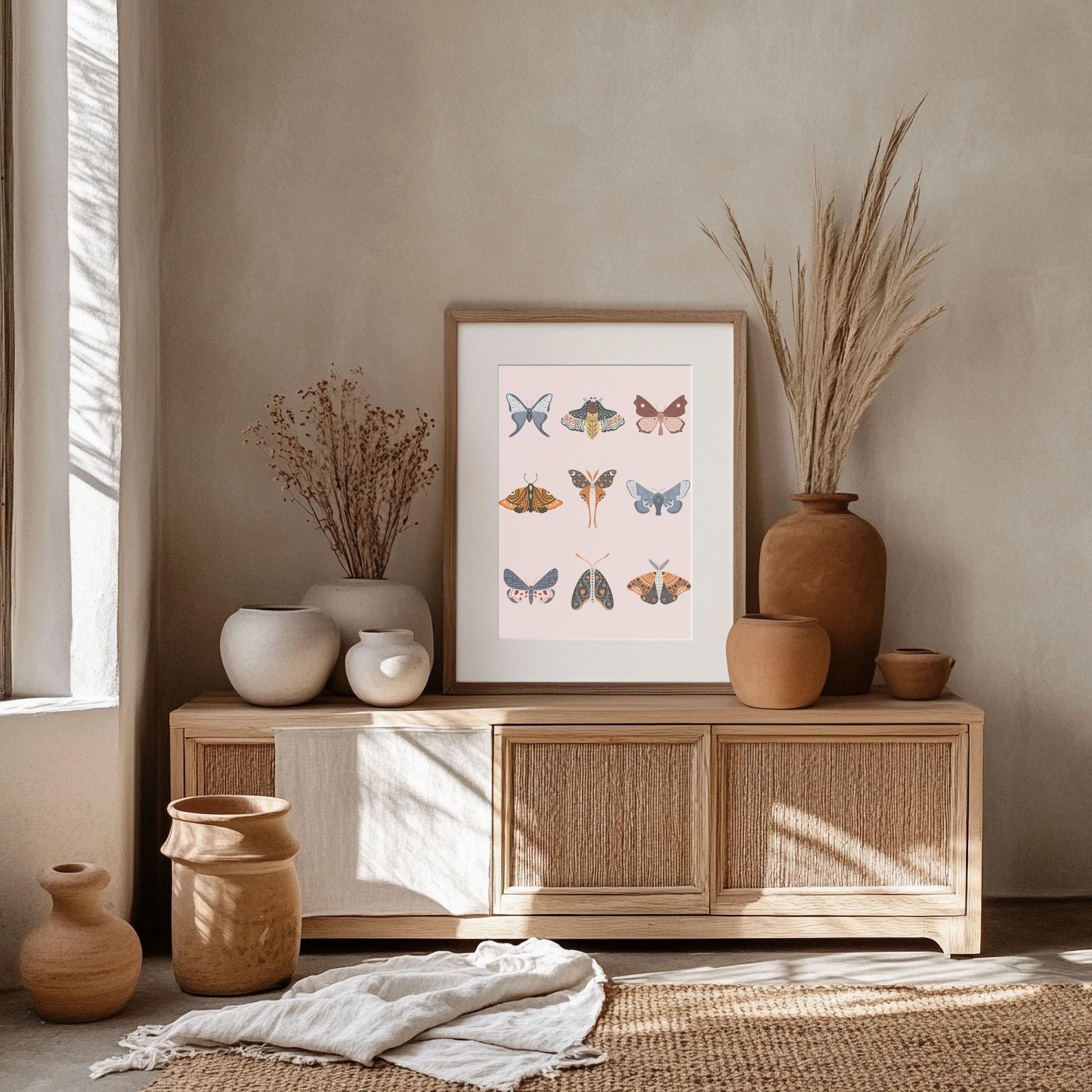 Luna Moth Wall Art Print for Kids Room & Nursery | Nature-inspired ...