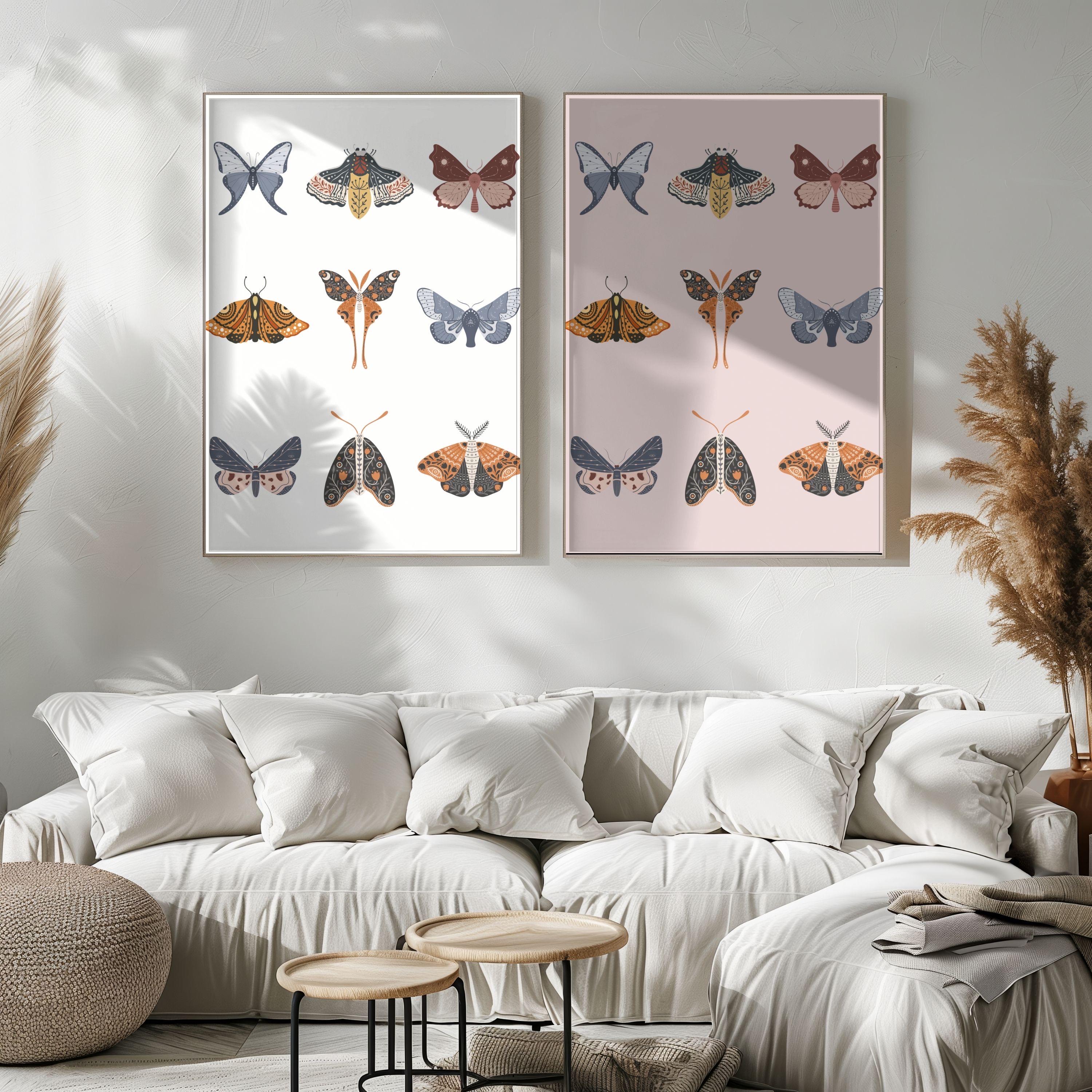 Luna Moth Wall Art Print for Kids Room & Nursery | Nature-inspired ...