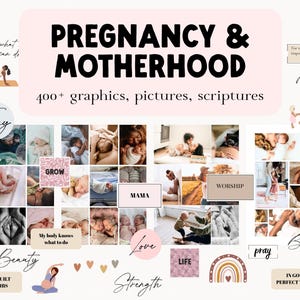 Kit de tableau de visualisation pour la grossesse et la maternité | Tableau de prière chrétien | collage imprimable planche de rêve | Grossesse, FIV, Naissance, Adoption, Mères