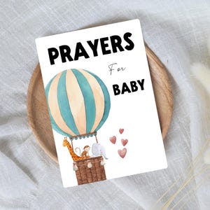 Prayer Cards for Baby | Children’s Prayer Cards | Bible Verse Cards for Kids | Baby Shower Gift | Scripture Memory Cards | Christian Gift