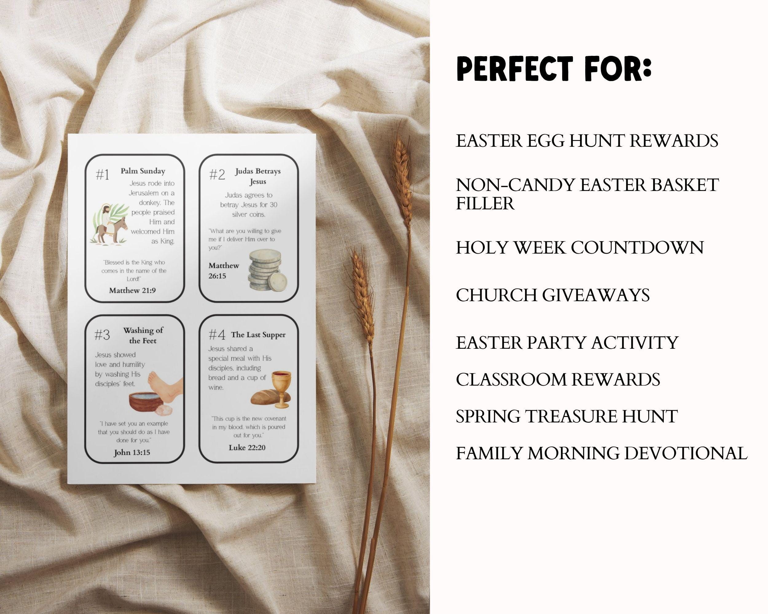 Religious Easter Story Cards for Resurrection Eggs- Christian Printable ...