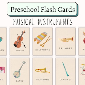 Schede didattiche sugli strumenti musicali / Materiali per l'educazione musicale e la scuola domestica / Schede didattiche sulla musica Montessori per bambini / Unità di studio sulla teoria musicale