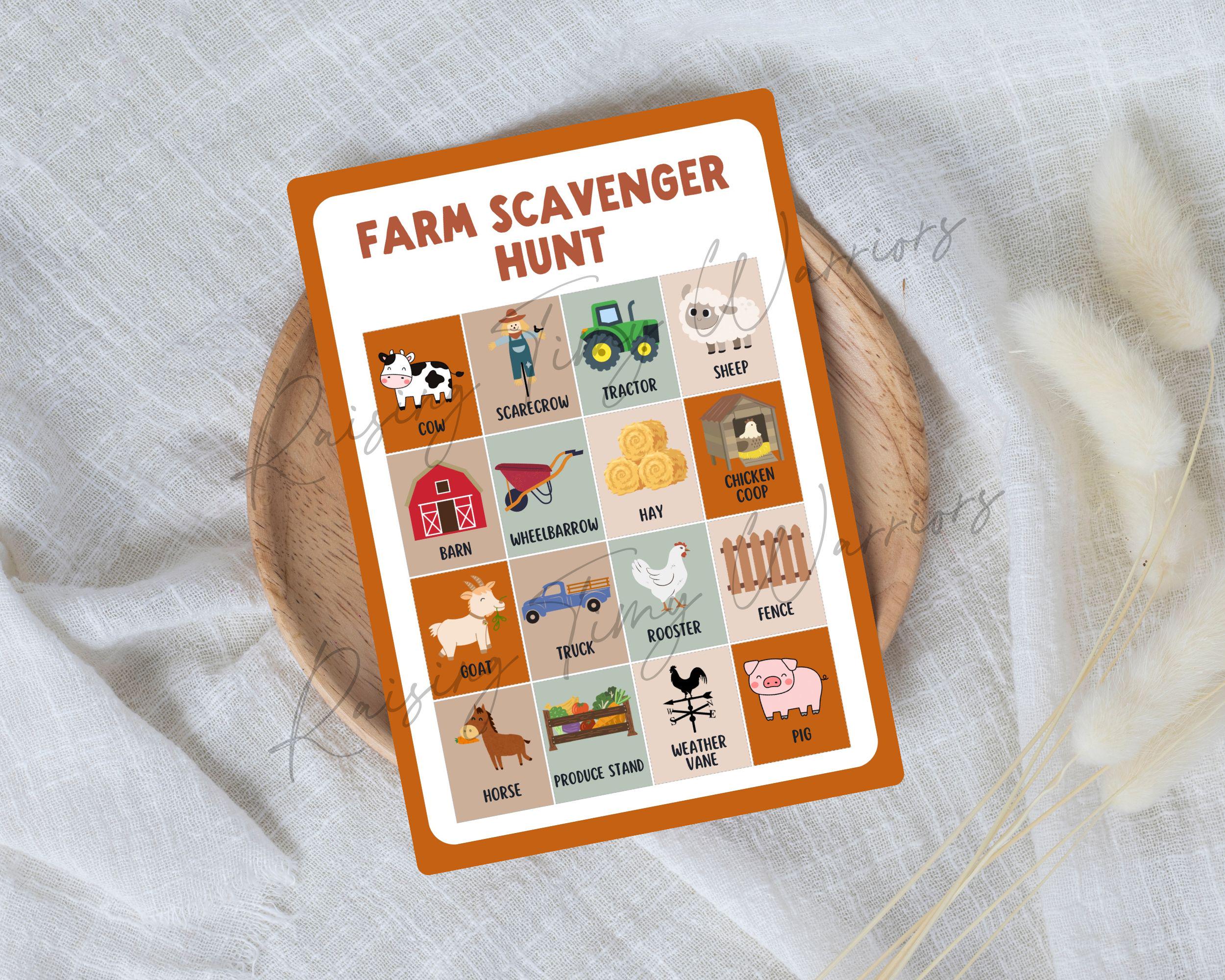 Kids Scavenger Hunt Printable Bundle for Field Trips | Outdoor Nature ...