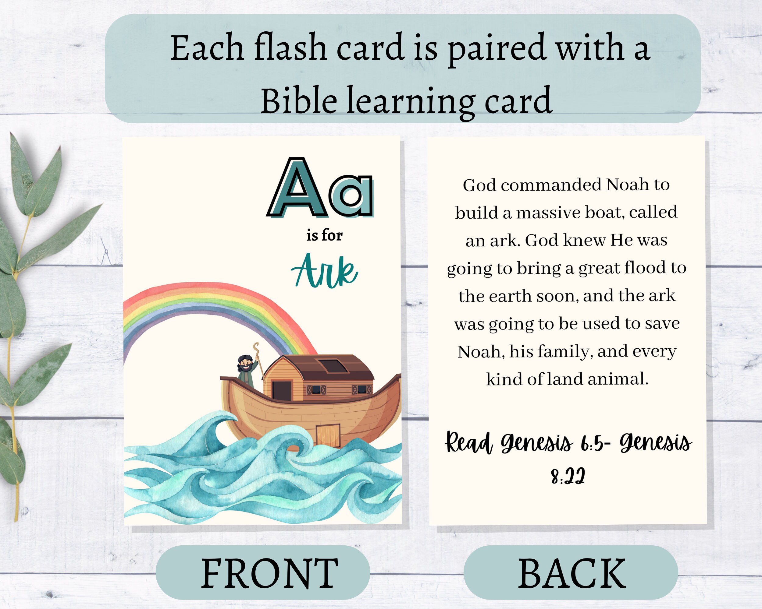 Bible Flash Cards for Kids Printable Bible Activity Etsy UK