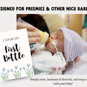 Cartes d'étape importante de l'USIN : la première année d'un bébé | Cartes d'étape mensuelles à thème Vichy bleu bébé | Cartes de vœux imprimables pour bébé prématuré | Cadeau pour maman de l'USIN