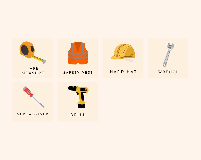 30 Tools Flashcards Tools Learning Pack Tool Identification Flashcards