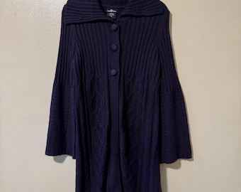 Size L/XL Vintage 90s It’s Our Time Purple Babydoll Cardigan