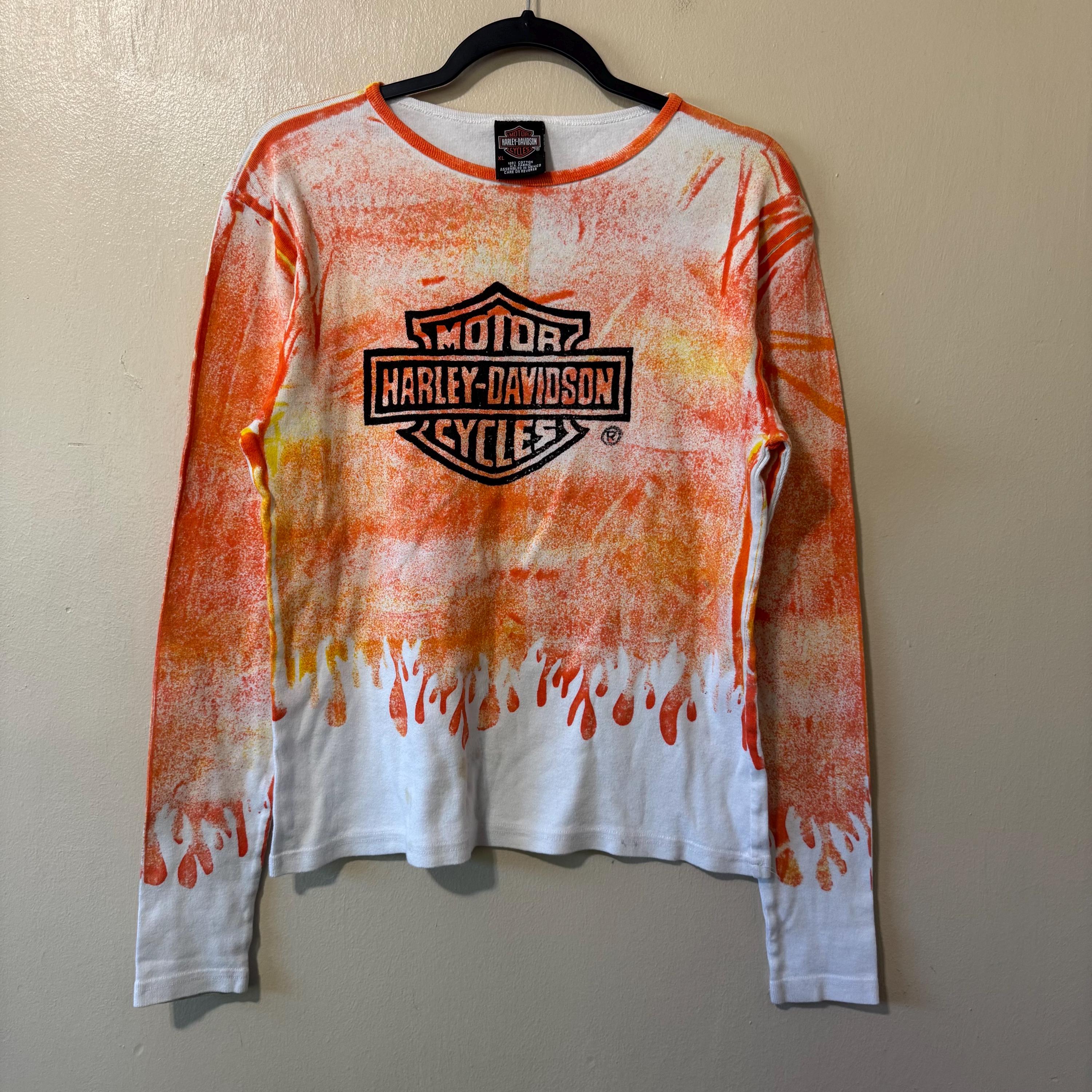 Harley Long Sleeve Flame - Etsy