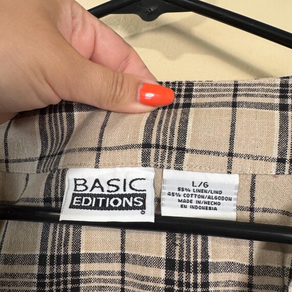 Size Large Vontage Basic Editions Beige amd Black… - image 4