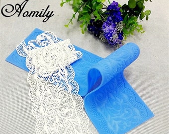 SONSMER Silicone Lace Novelty Lace Silicone Mold Sugarcraft Wedding Cake Decor Tools Impression Gum Pastry Tool Kitchen Tool Sugar Paste Baking Mould Cookie