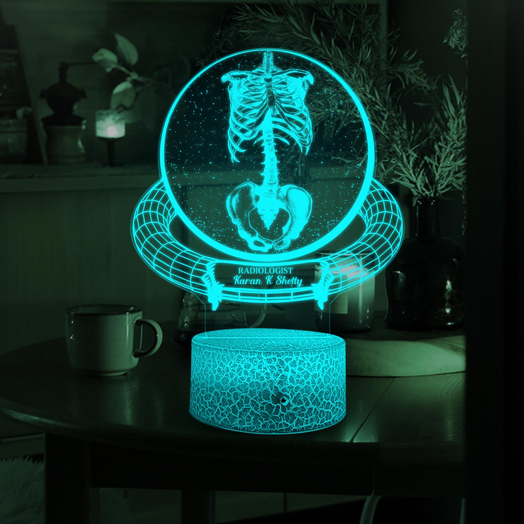Custom Name Radiologist Gift 3D Night Light Personalized Etsy