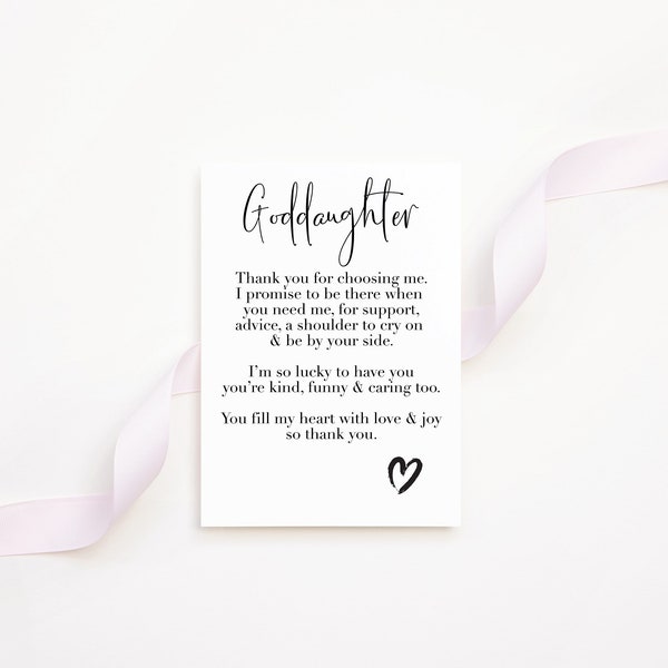 Goddaughter poem gift digital download print, christening keepsake gift, godparent gift to godchild, christening gift, download only