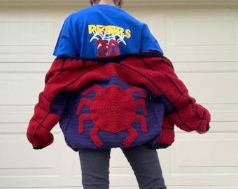 spider-man sweater crochet pattern