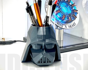 Dark Lord's Head - Pencil Holder Cup - Tool Organizer - Toothbrush Holder Cup - Makeup Brush Holder Cup - 3D Printed