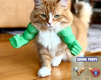 Disfraz de gato con brazos musculosos - Impresión 3D