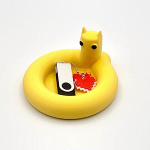 Cute Cat Snake Mini Tray - Kawaii Snake Desk Organizer - Candy Tray - 3D Printed